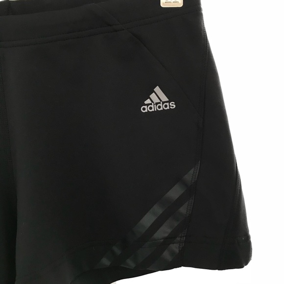 Adidas Black Fitted Running Shorts - Picture 2 of 5